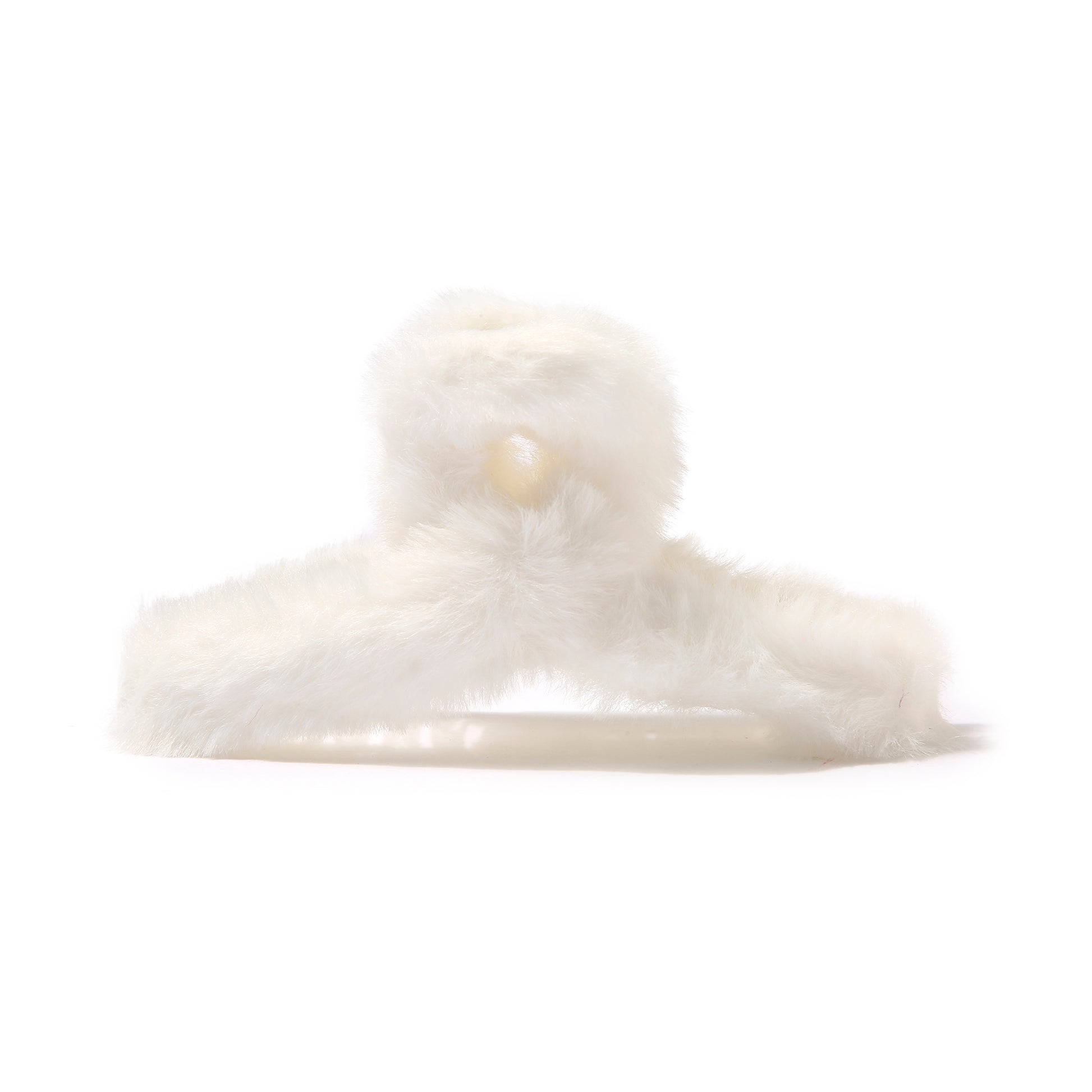 AMULYA’s Fuzzy Elegance - White