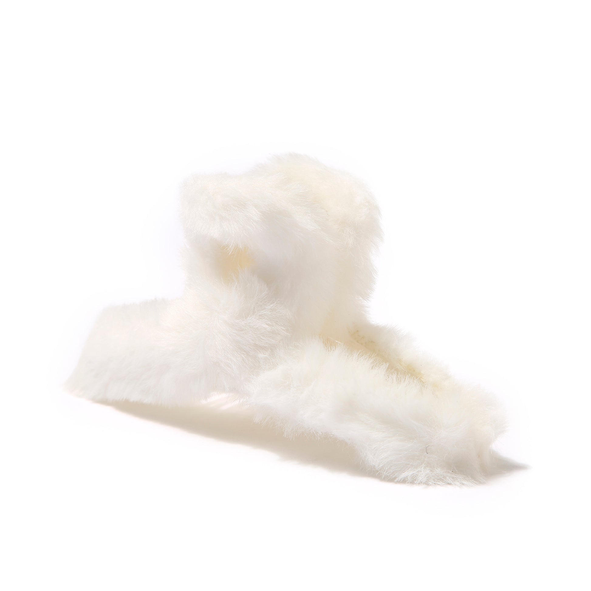 AMULYA’s Fuzzy Elegance - White