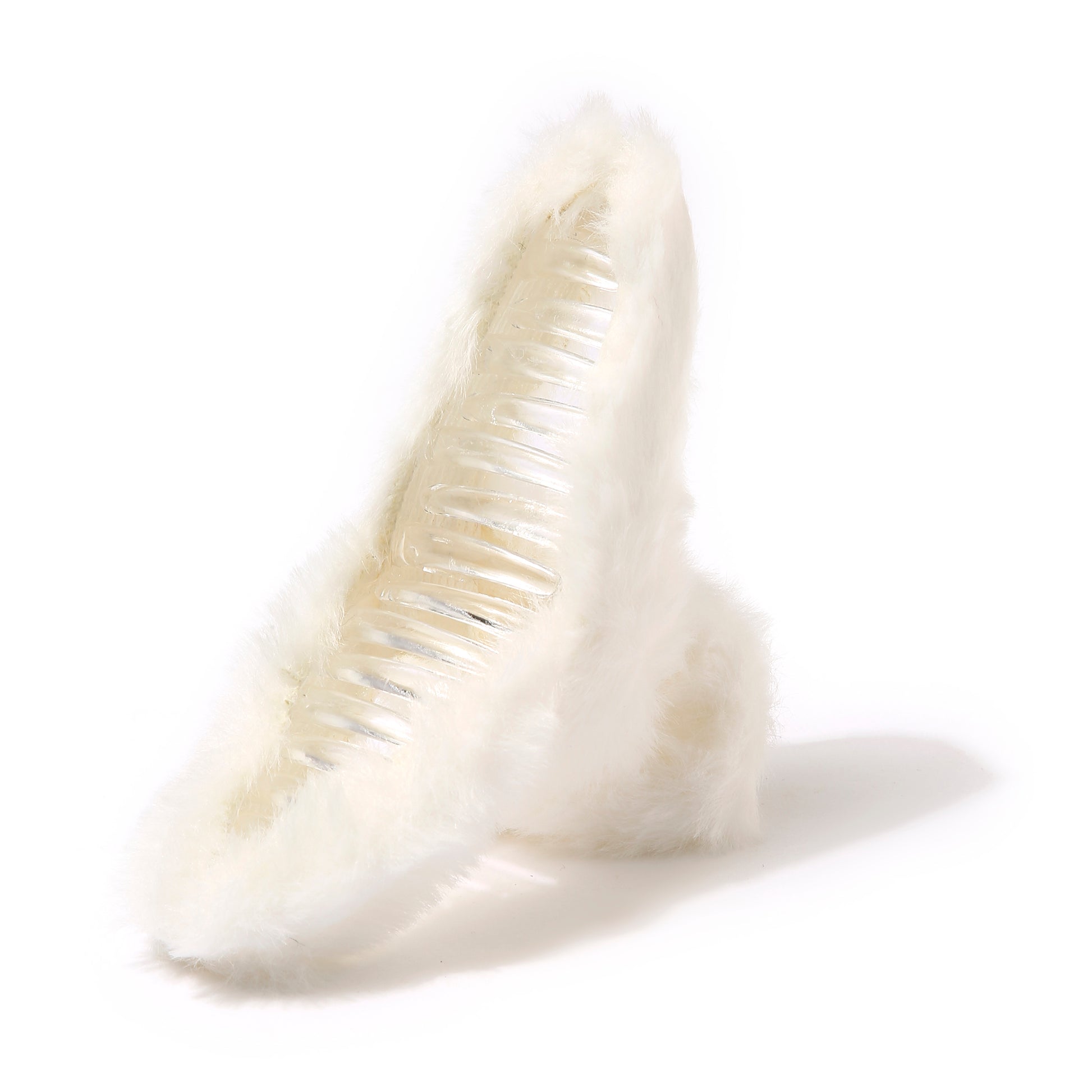AMULYA’s Fuzzy Elegance - White