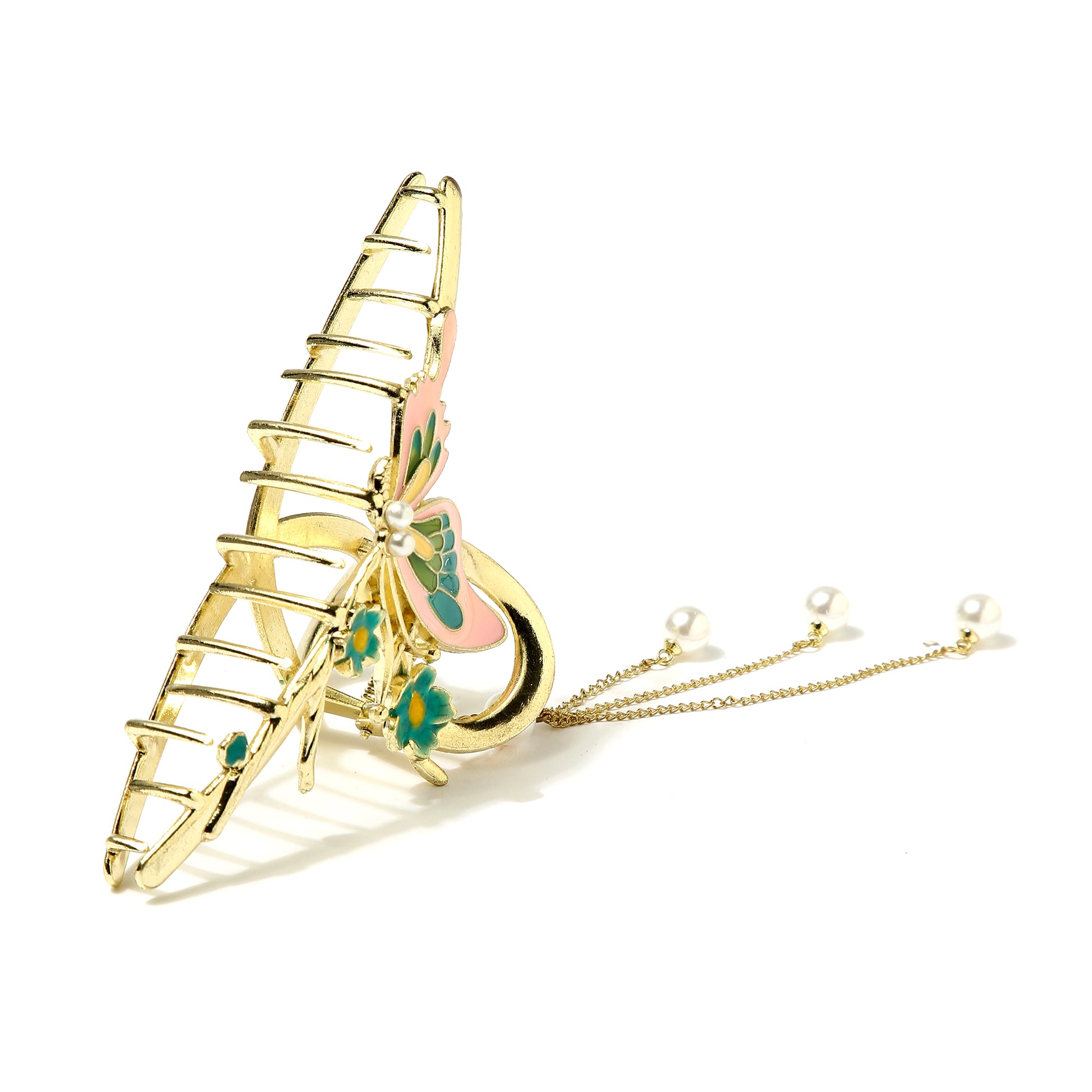 Butterfly Bloom Hair Clip - Pink