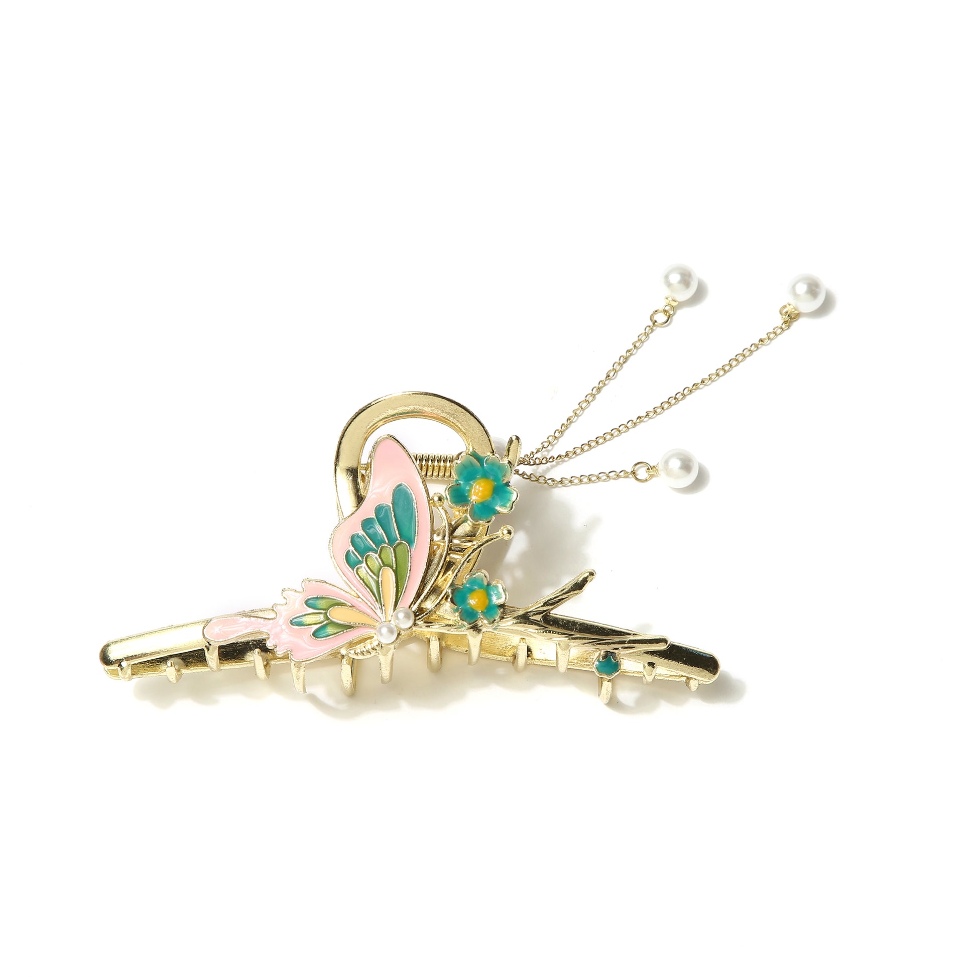 Butterfly Bloom Hair Clip - Pink