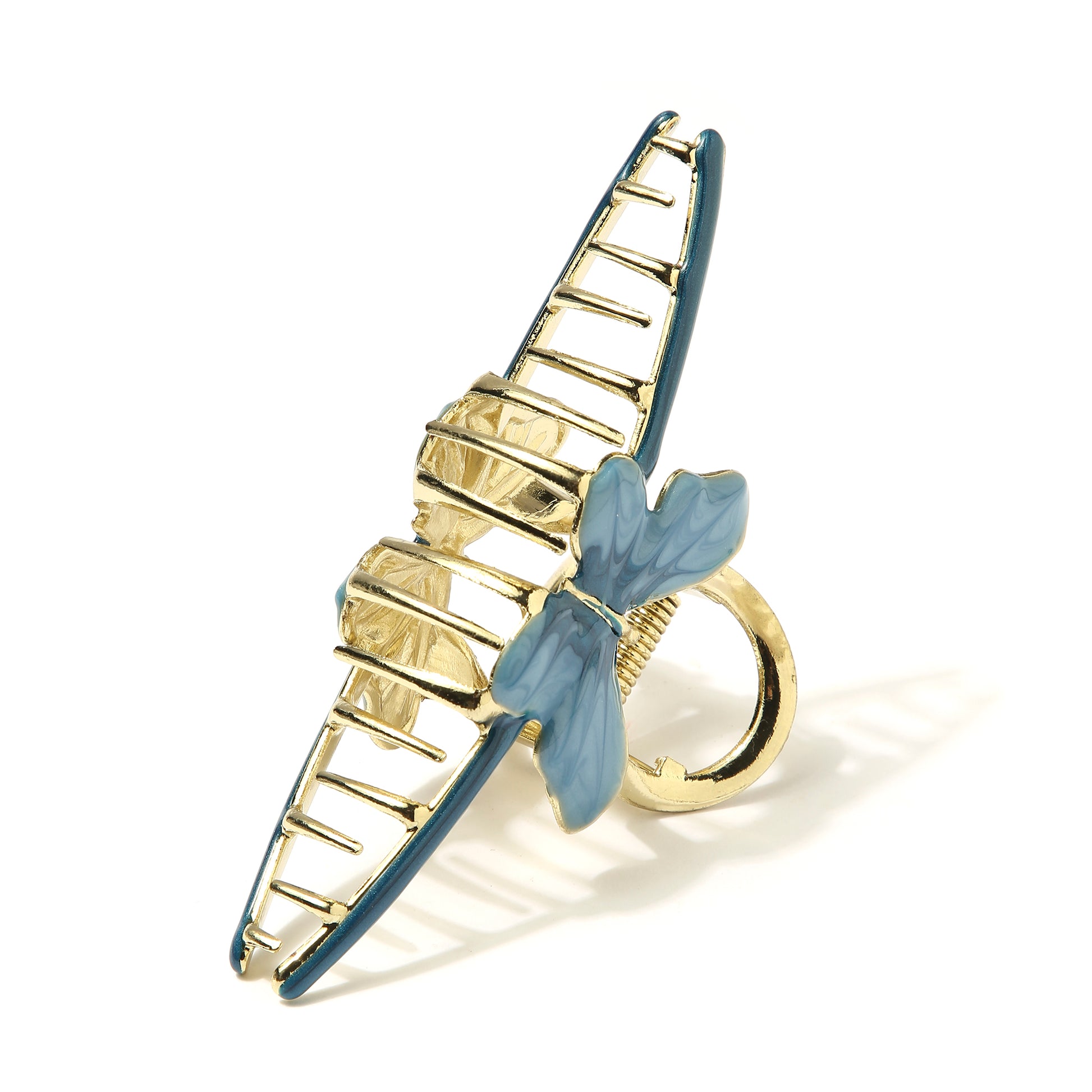 Whimsical Butterfly Hair Clip - Blue