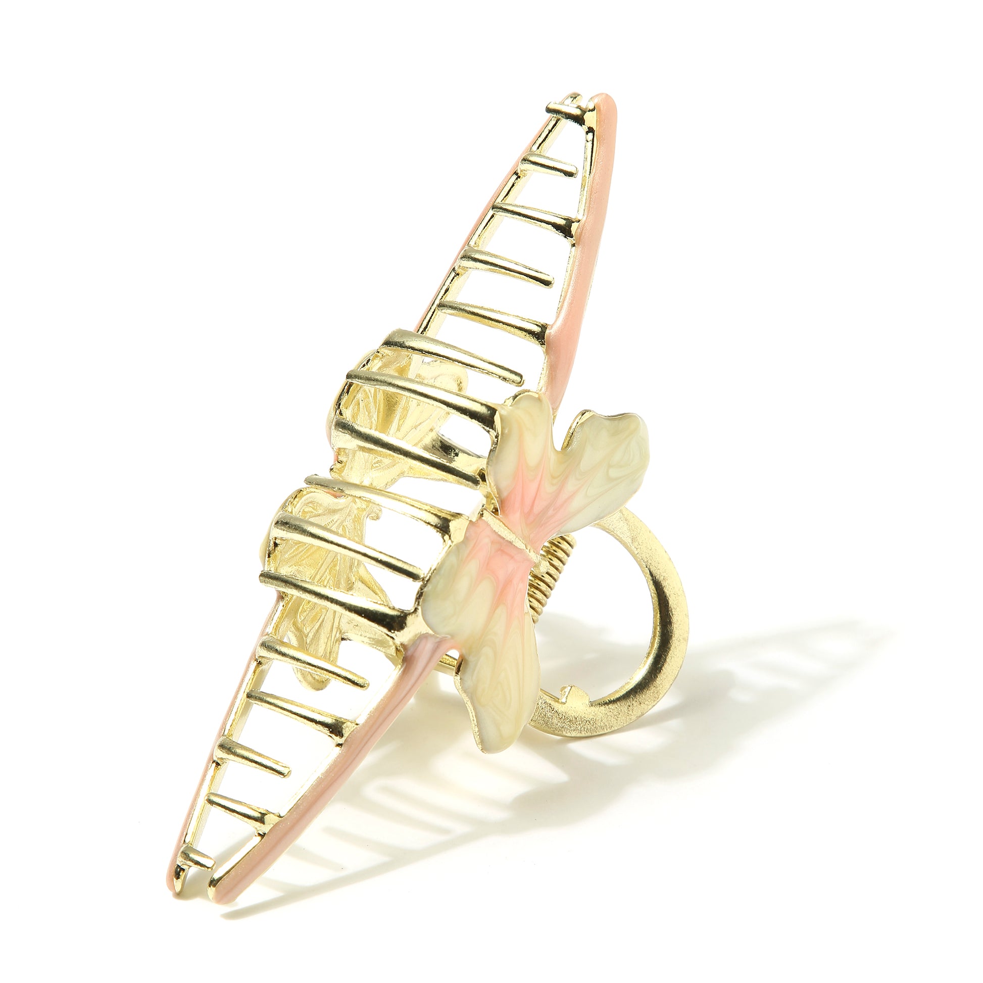Whimsical Butterfly Hair Clip - Pink