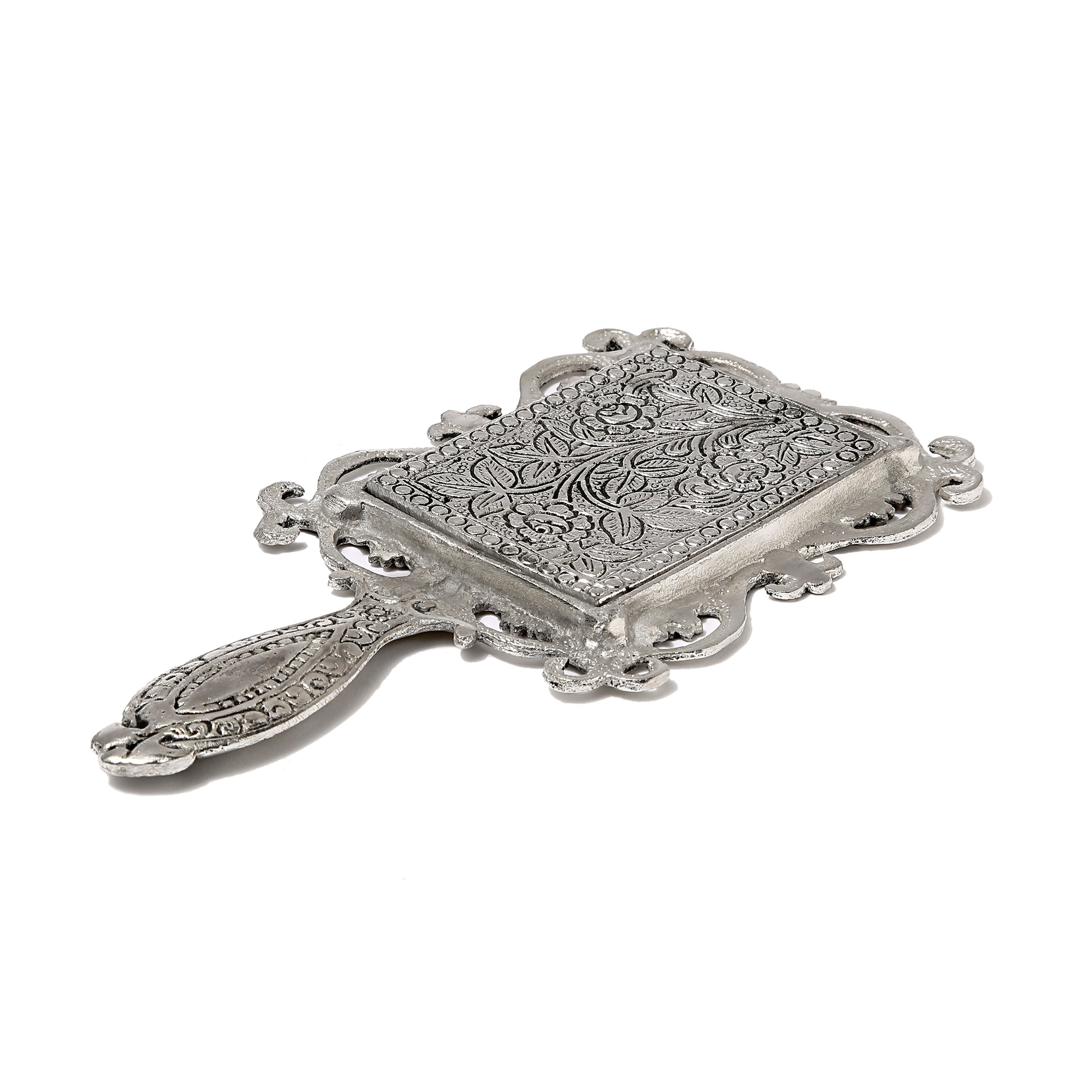 AMULYA’s Regal Reflections Metal Hand Mirror