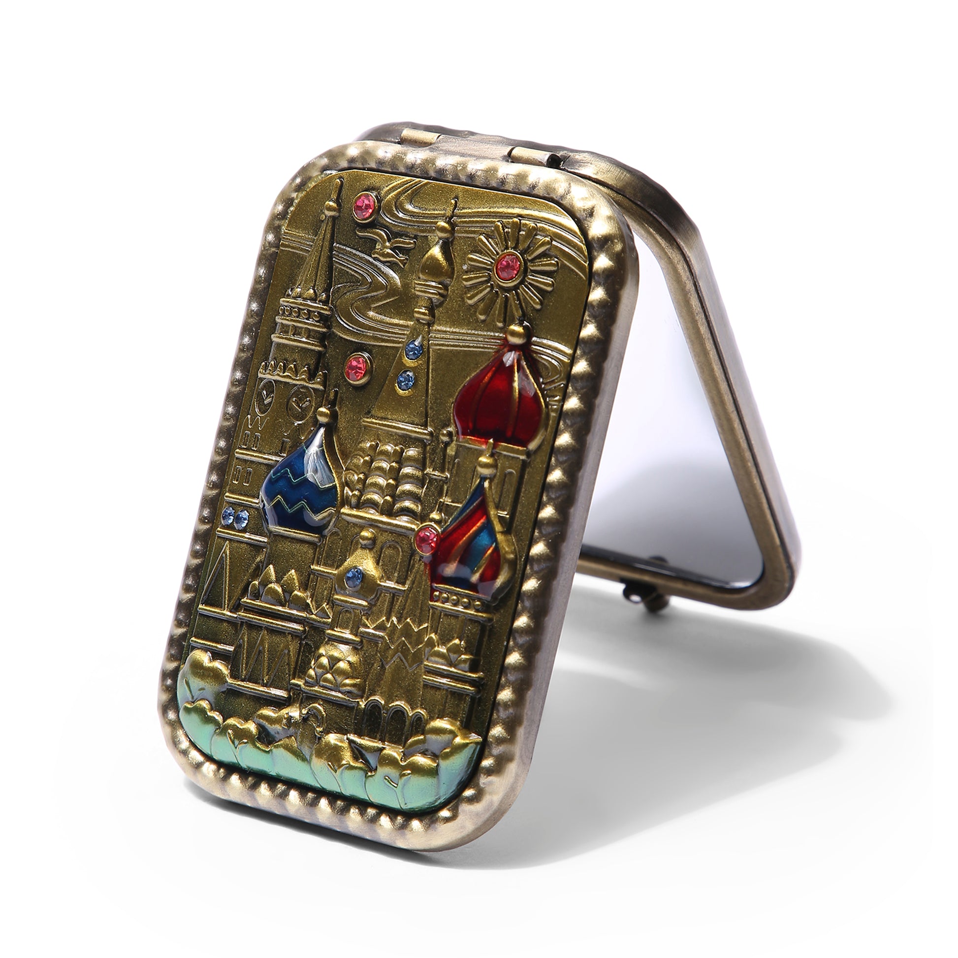 AMULYA’s Sun Castle Brass Compact Mirror
