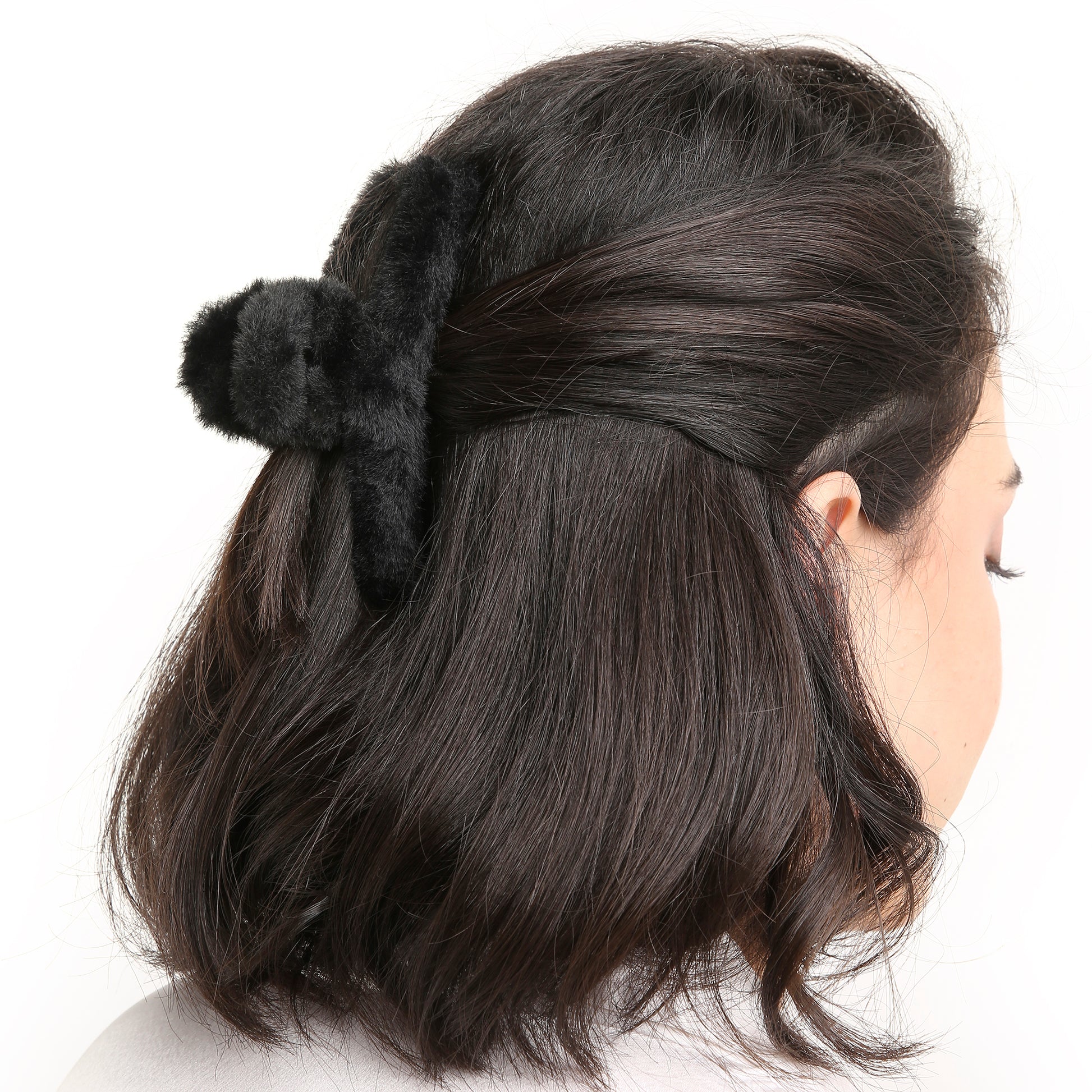 AMULYA’s Fuzzy Elegance - Black