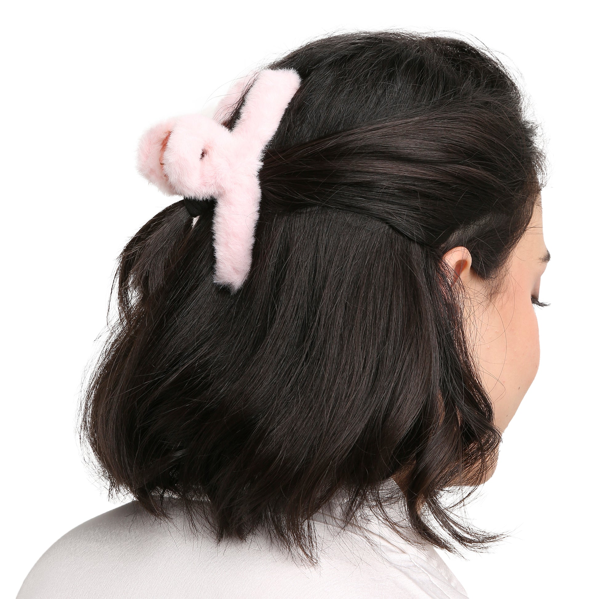 AMULYA’s Fuzzy Elegance - Pastel Peach