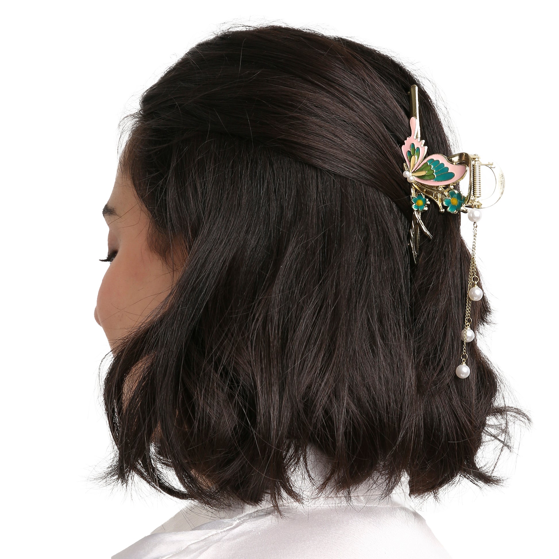 Butterfly Bloom Hair Clip - Pink