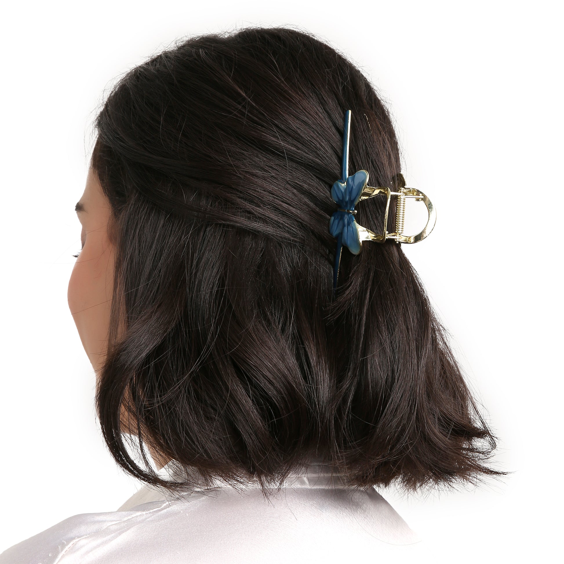 Whimsical Butterfly Hair Clip - Blue