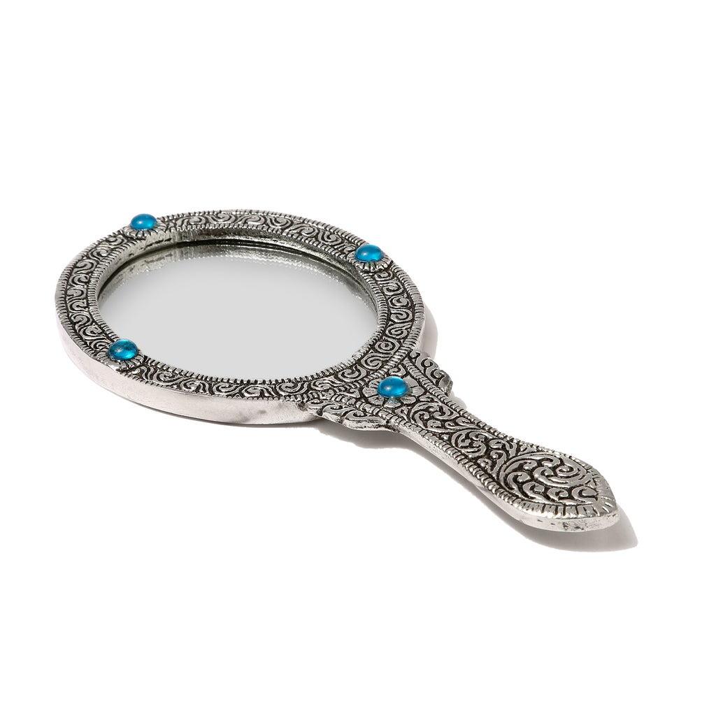AMULYA’s Victorian Vista Metal Hand Mirror