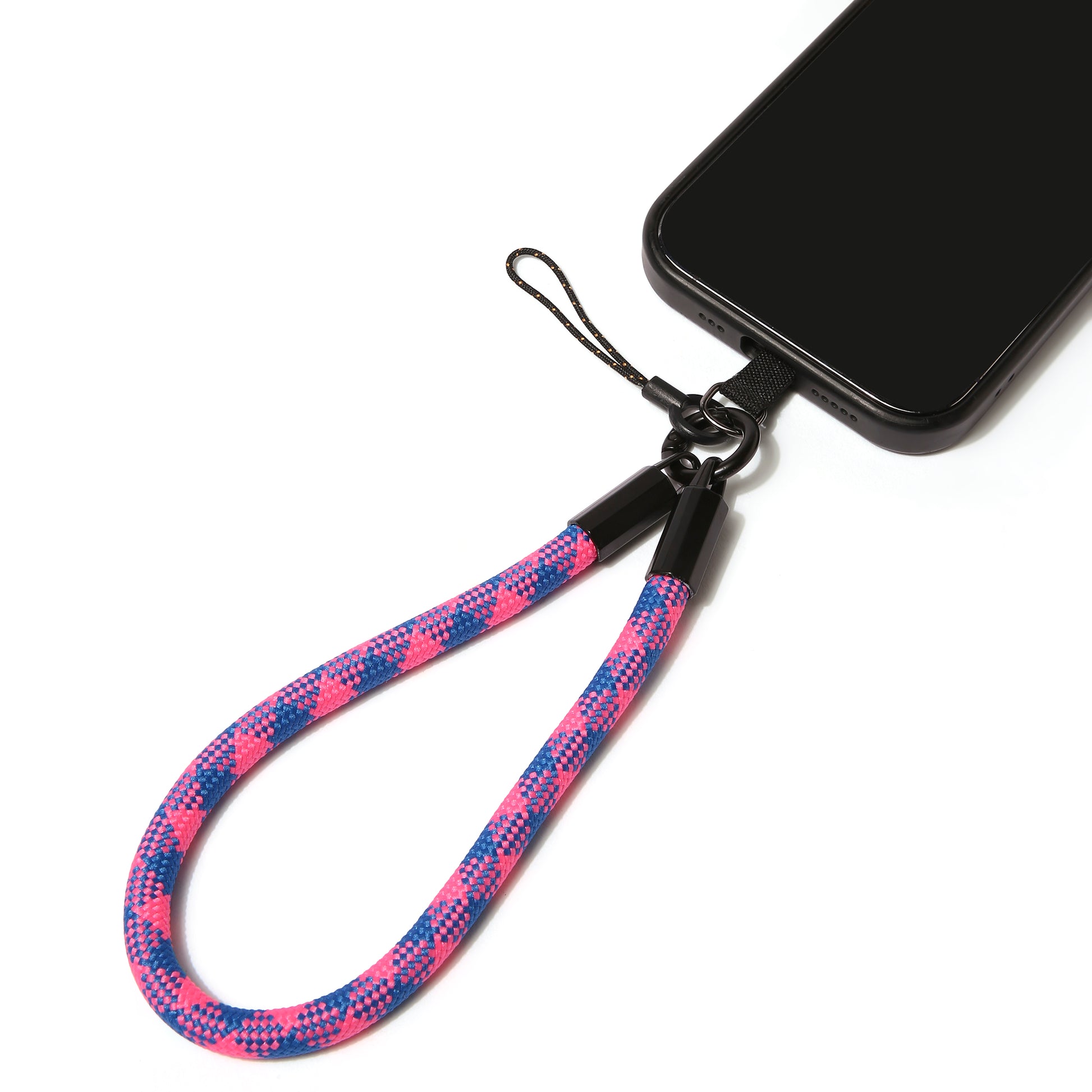 Universal Phone Wrist Lanyard - Blue & Hot Pink