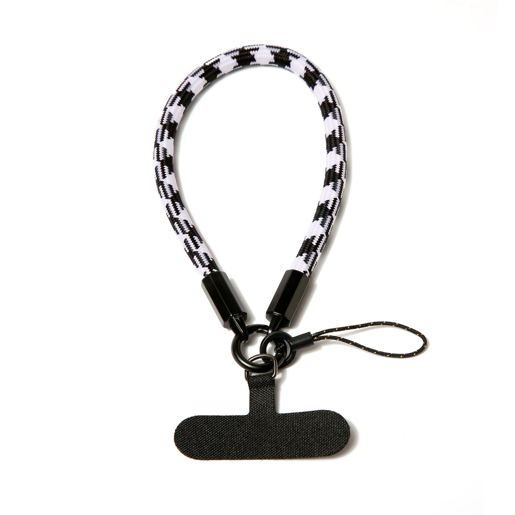 Universal Phone Wrist Lanyard - Black & White