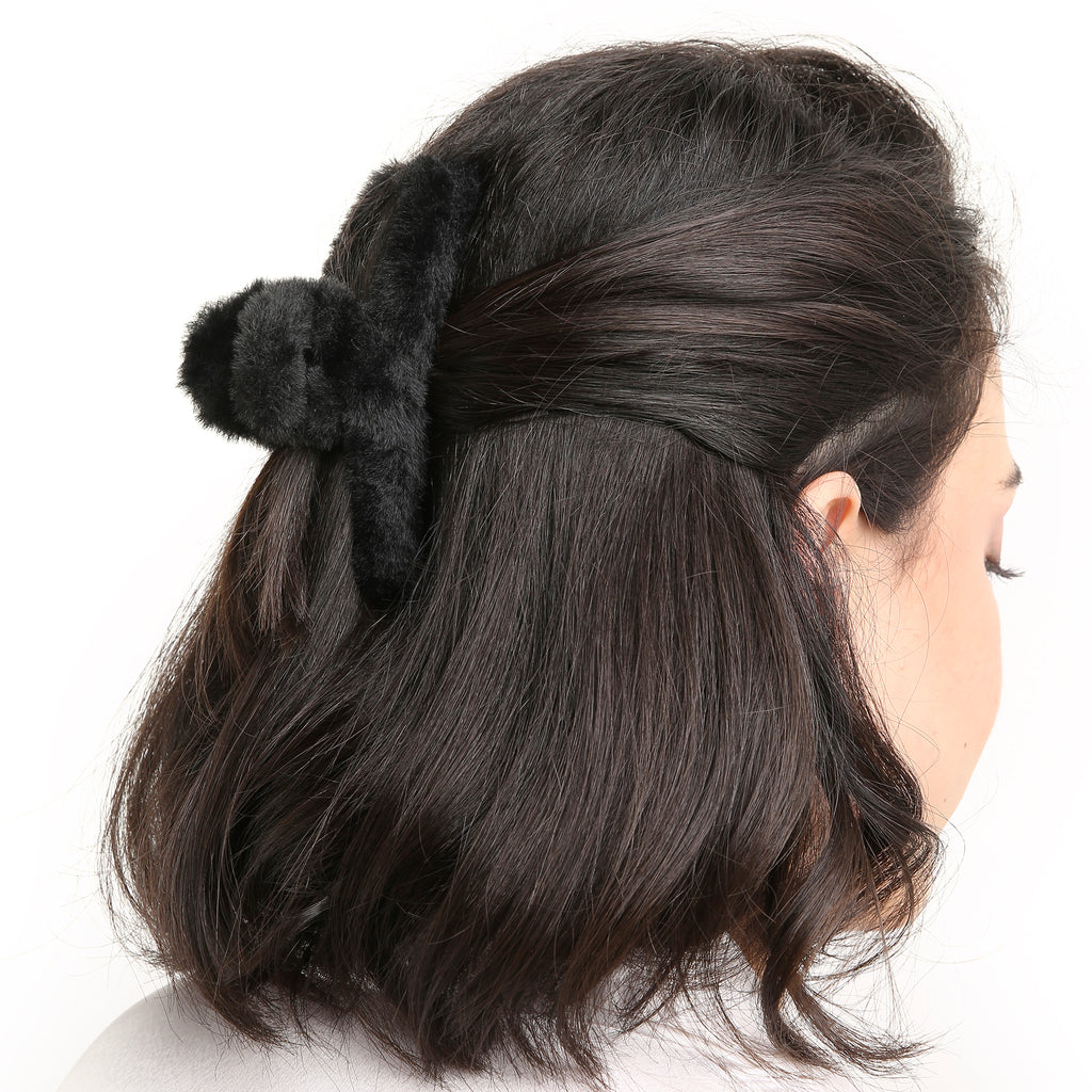 AMULYA’s Fuzzy Elegance - Black