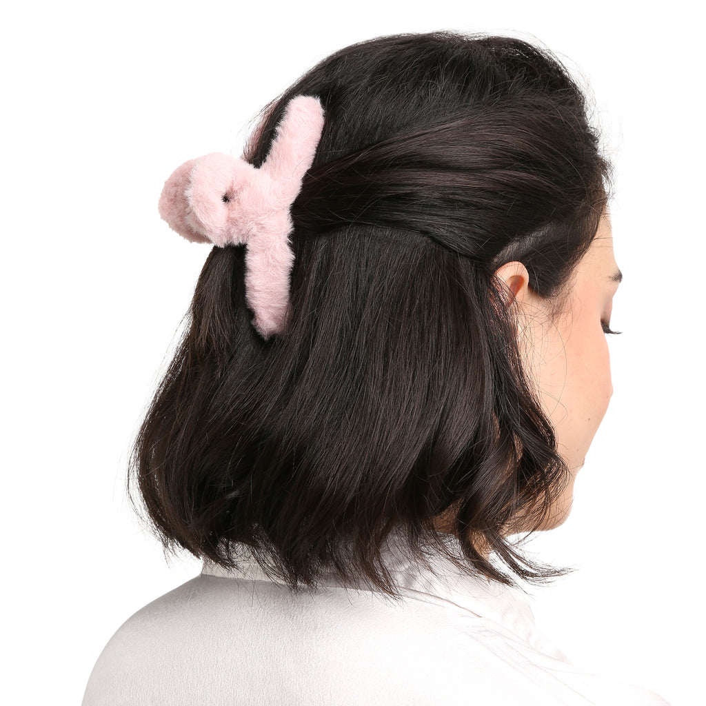 AMULYA’s Fuzzy Elegance - Pastel Pink