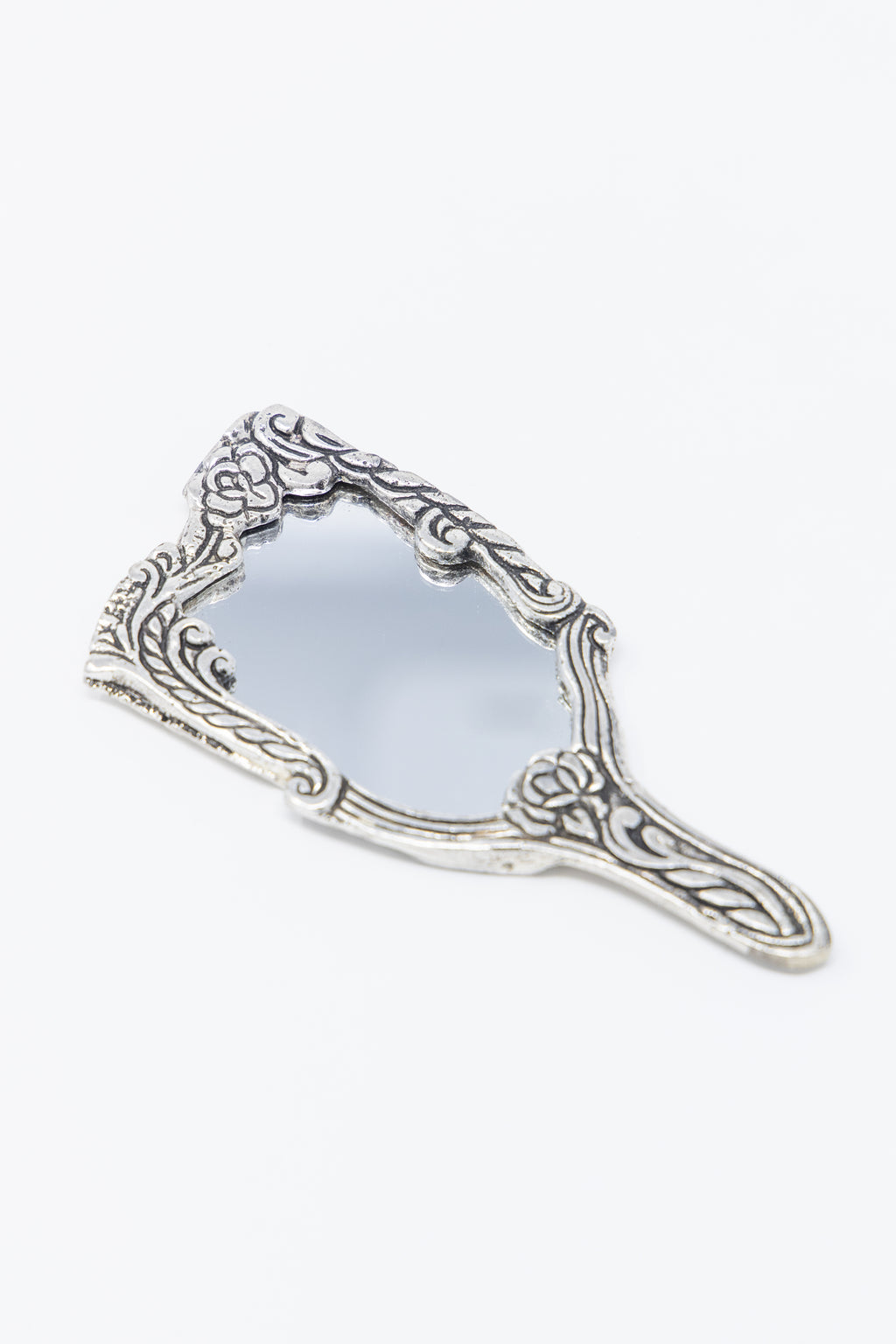 AMULYA’s Victorian Charm Metal Hand Mirror