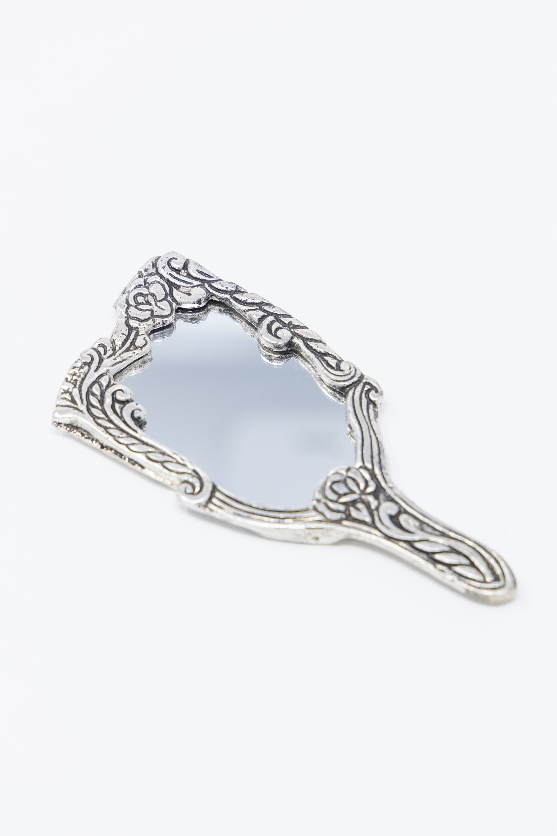 AMULYA’s Victorian Charm Metal Hand Mirror