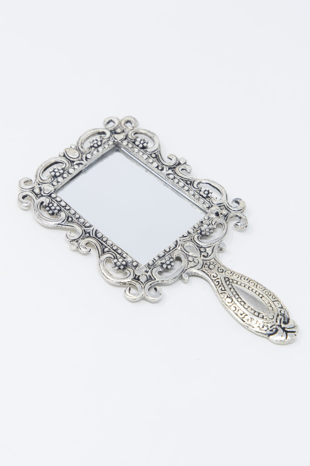 AMULYA’s Regal Reflections Metal Hand Mirror