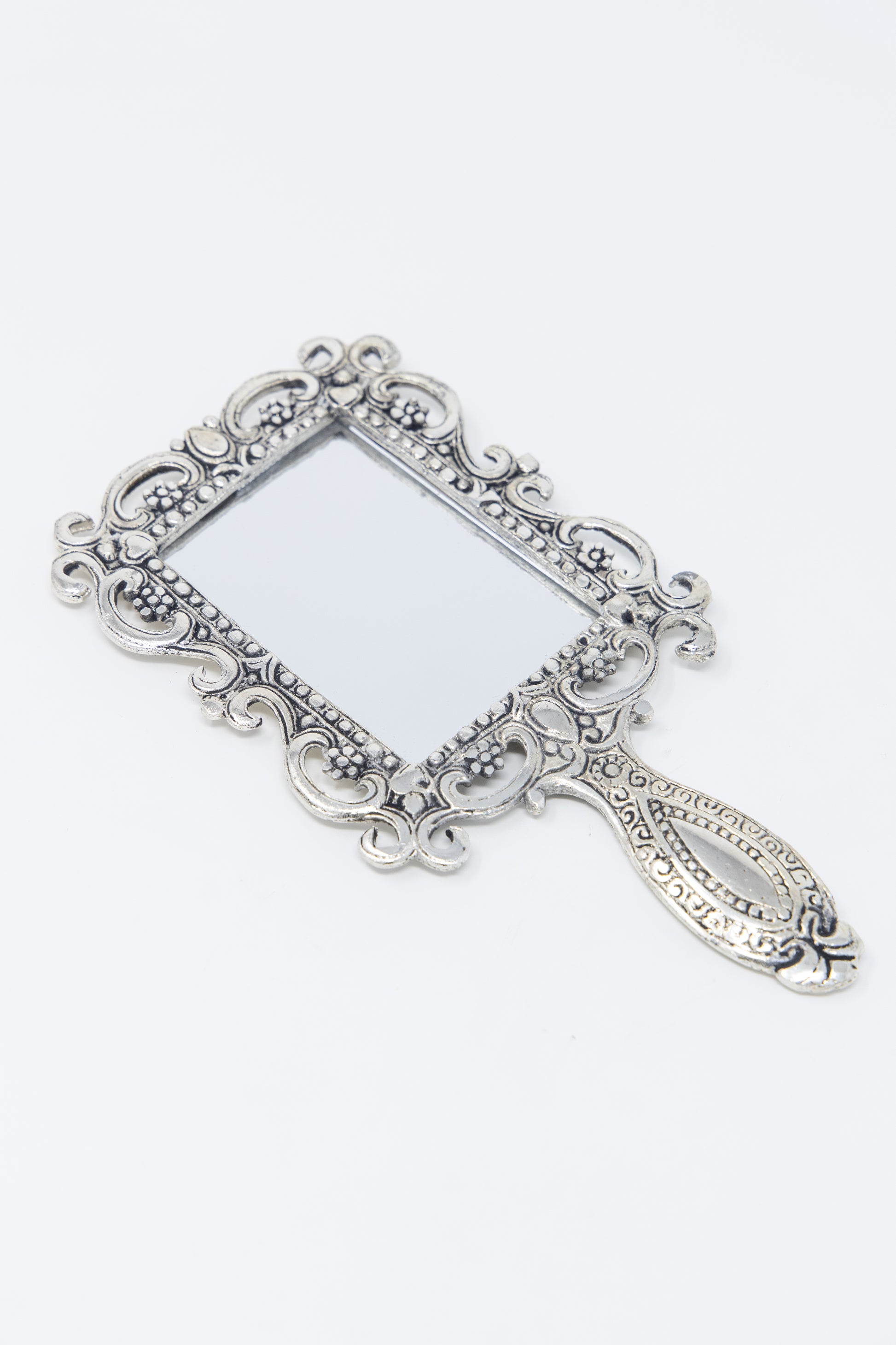 AMULYA’s Regal Reflections Metal Hand Mirror